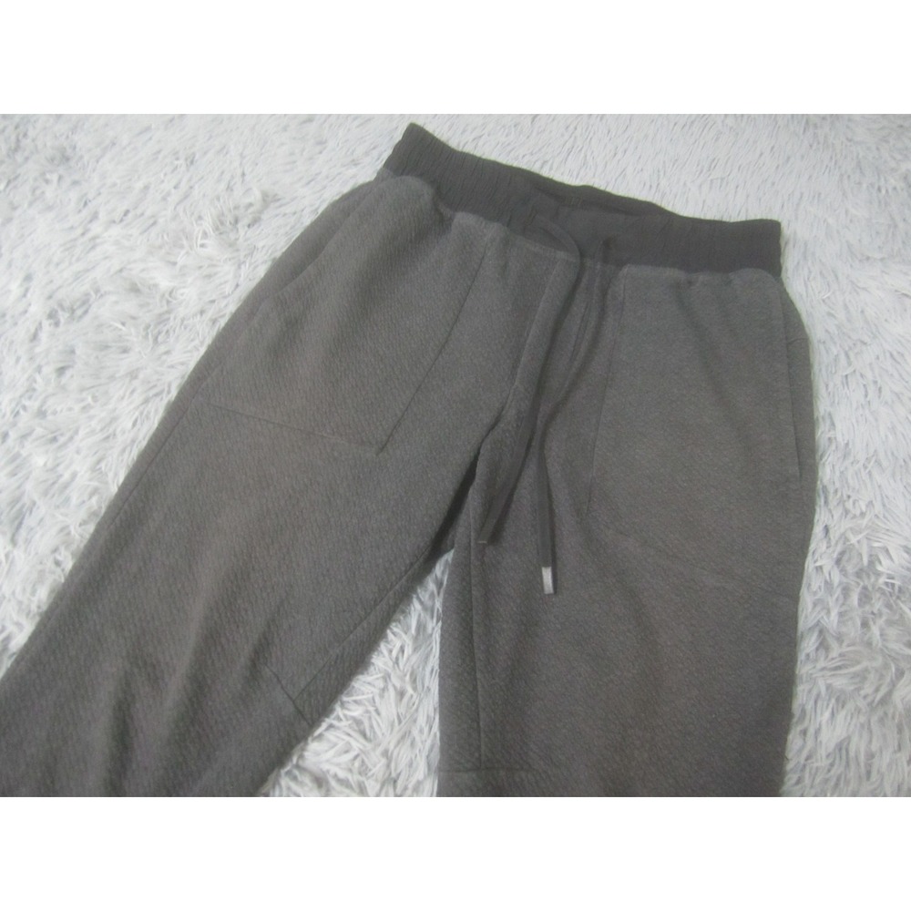 Lululemon Pants Mens Medium Gray Joggers Textured Knit Elastic Waist Cuffed - Picture 3 of 11